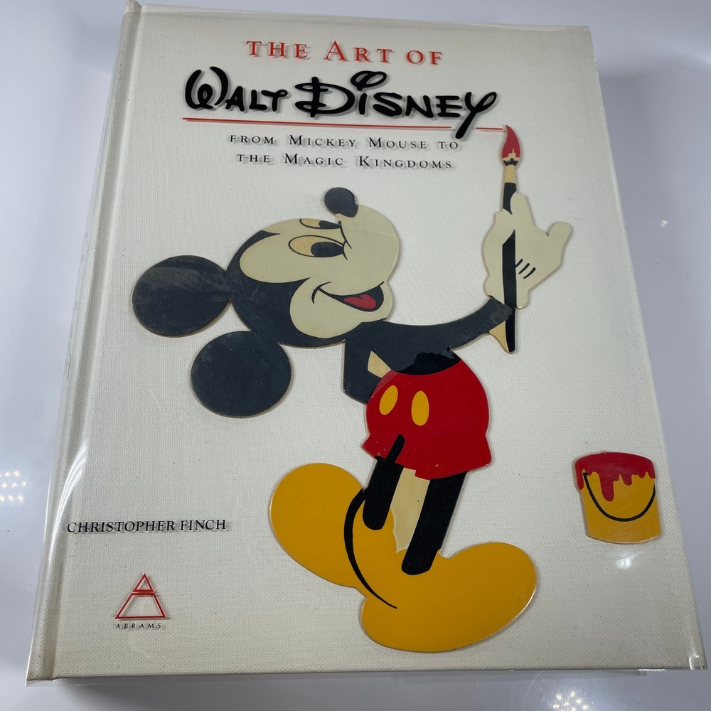 The Art of Walt Disney Christopher Finch Mickey Mouse Magic Kingdoms 1973 Book